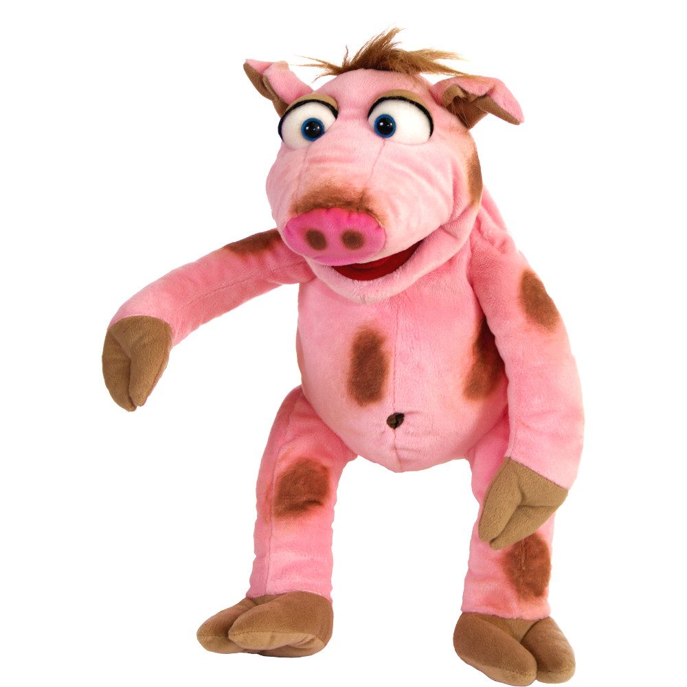 Living Puppets Handpuppe Living Puppets Handpuppe Stulle, das Schweinchen W783 (Packung), Sehr gut geeignet um Geschichten zu erzählen