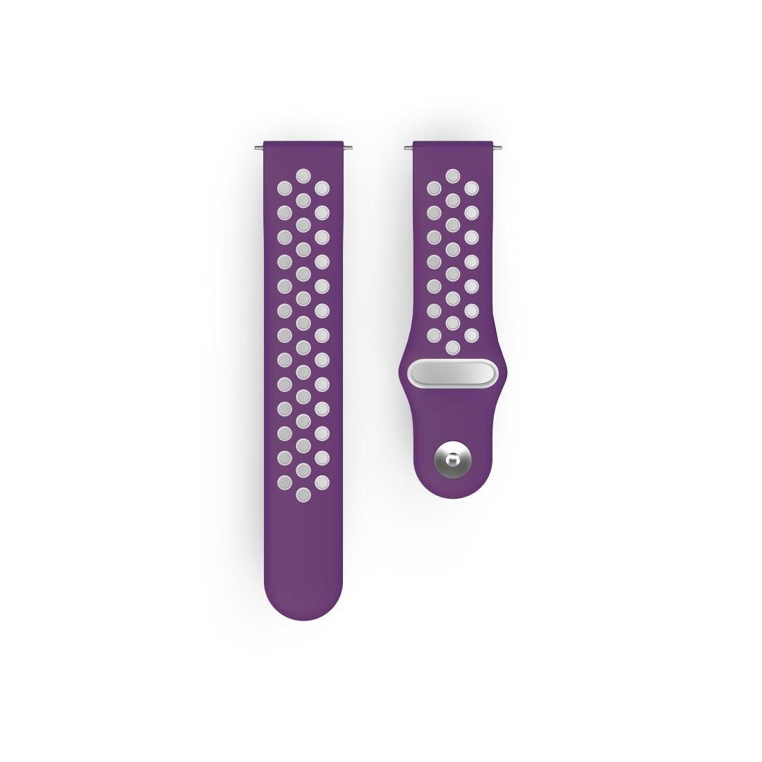Hama Smartwatch-Armband atmungsaktives Ersatzarmband lila Versa 2/Versa/Versa Lite, 22mm Fitbit