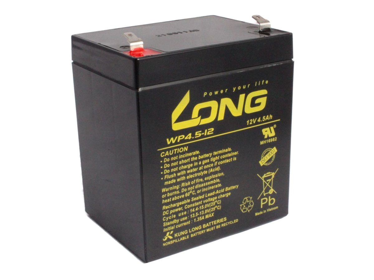 Kung Long 12V 4,5Ah passend für iRoller 10 Lautsprecher Box AGM Bleiakkus