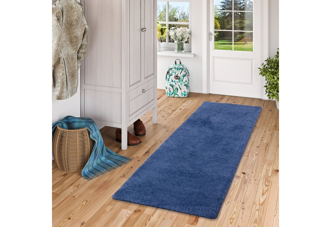 Snapstyle Läufer Hochflor Shaggy Läufer Teppich Palace, Rechteckig, Höhe: 36 mm