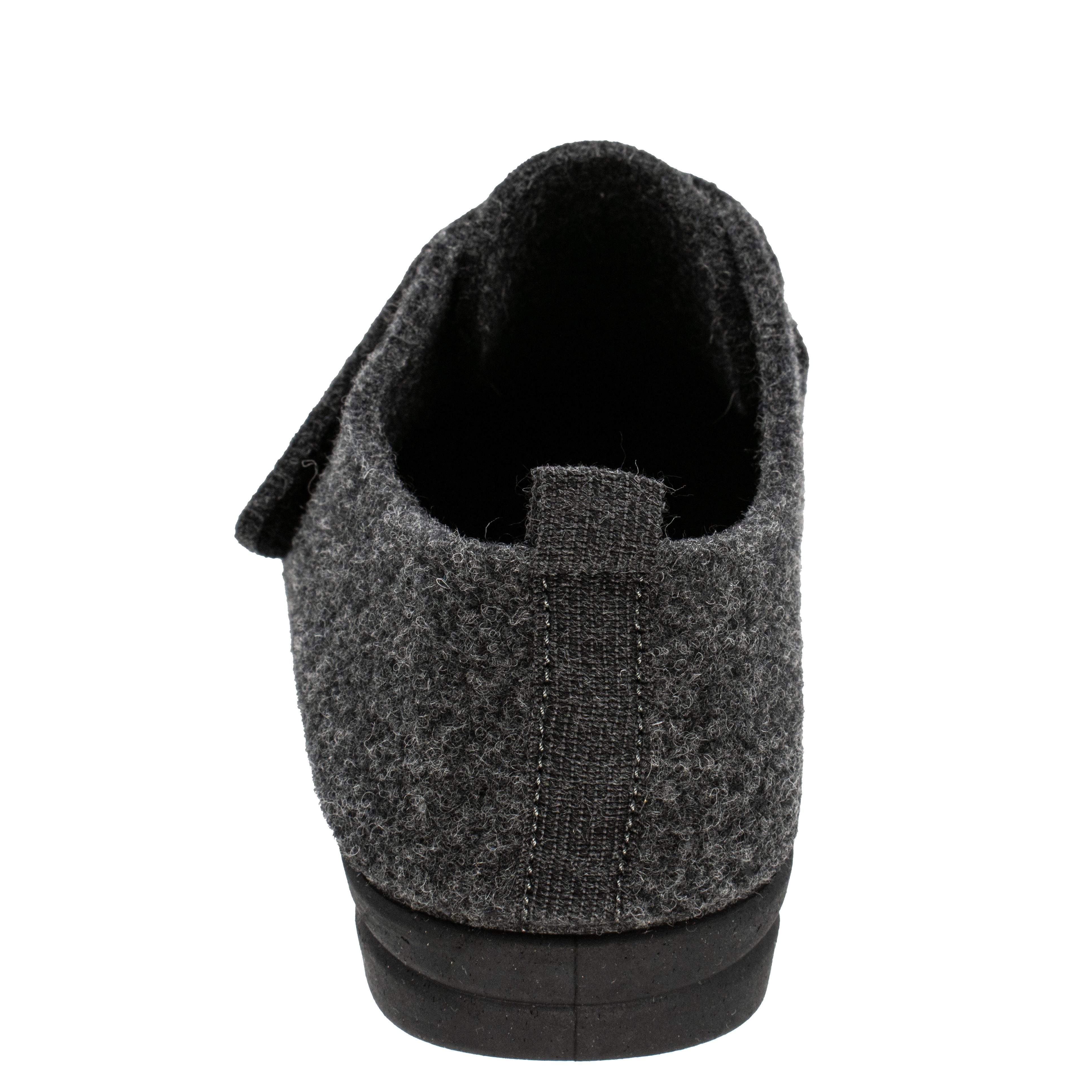 Fischer-Markenschuh Corneluis Hausschuh aus recyceltem PET Filz, Weite L, rutschhemmende Gummi-Laufsohle – Bild 5 von 5