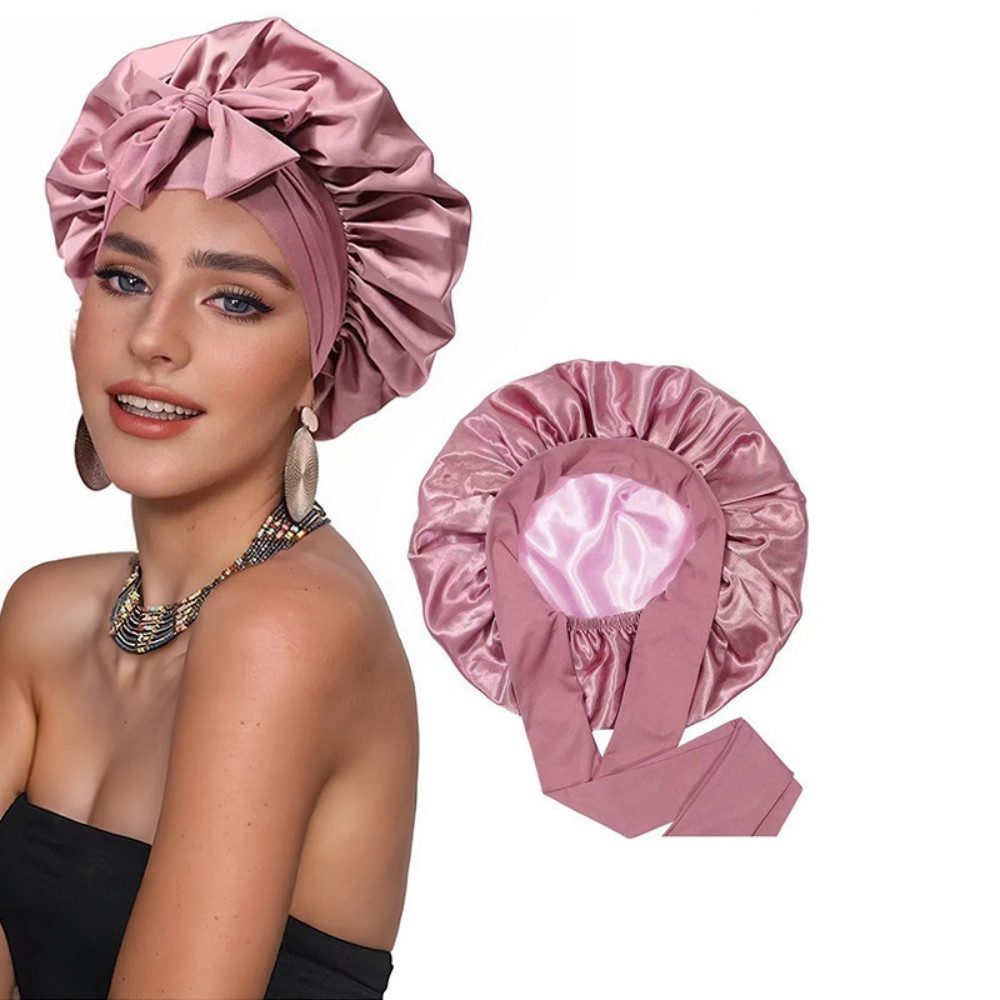 Heyork Duschhaube Nachtmütze zum Schlafen für Nacht Doppelseitige Schlafhaube Haarhaube