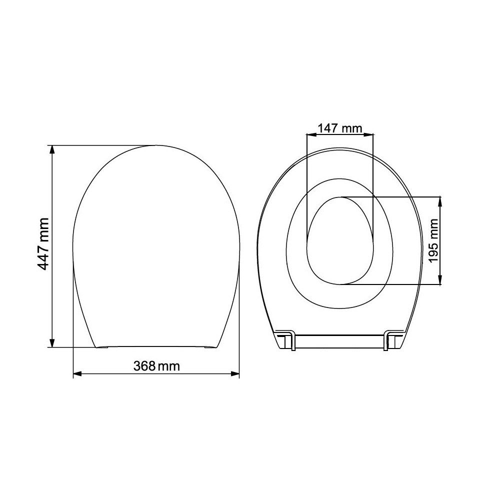 Belvit WC-Sitz BV-DE0001 (1-St), Sitz im günstig online kaufen