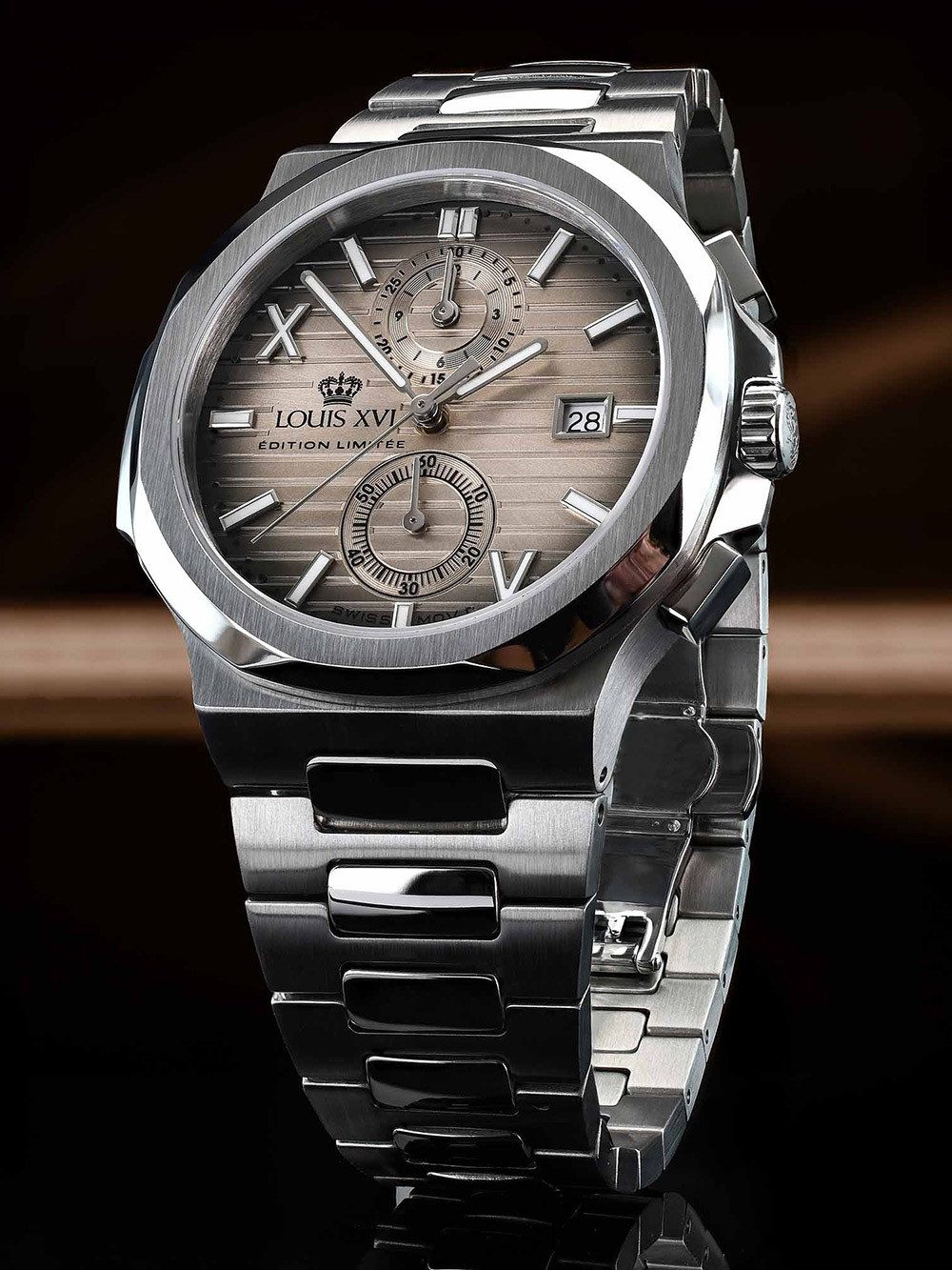 LOUIS XVI Quarzuhr Louis XVI LXVI1673 Herrenuhr Renaissance Chrono 40mm 5ATM Louis XVI LXVI1673 Herrenuhr Renaissance Chrono 40mm 5ATM