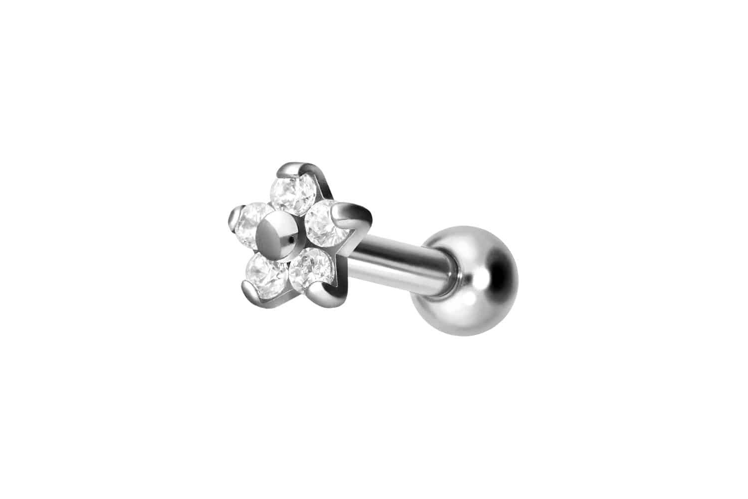 PIERCINGLINE Single-Ohrstecker Titan Ohrpiercing mit Innengewinde günstig online kaufen