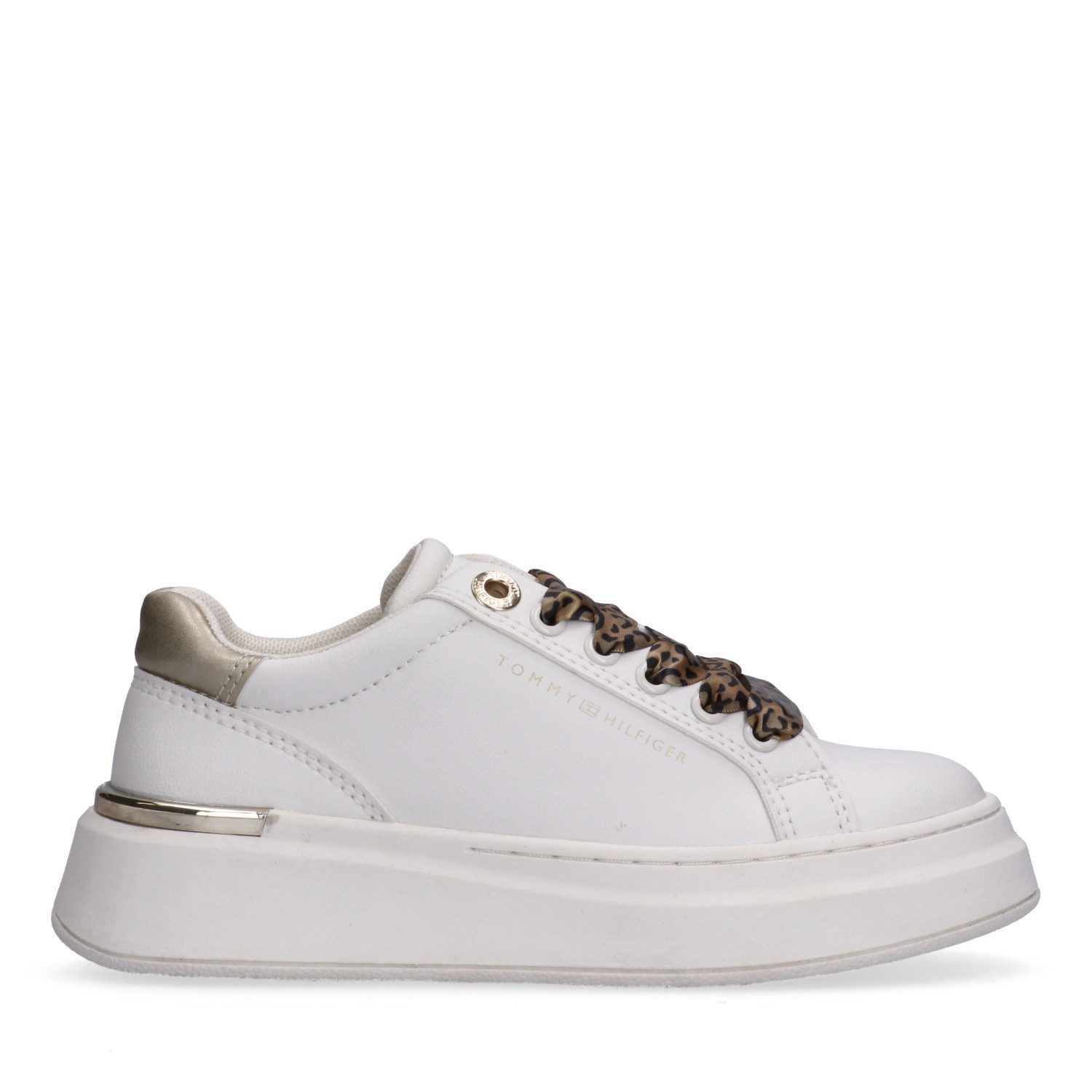 Tommy Hilfiger Plateausneaker Plateauschuh, Chunky Sneaker, Schnürer im Animal Look
