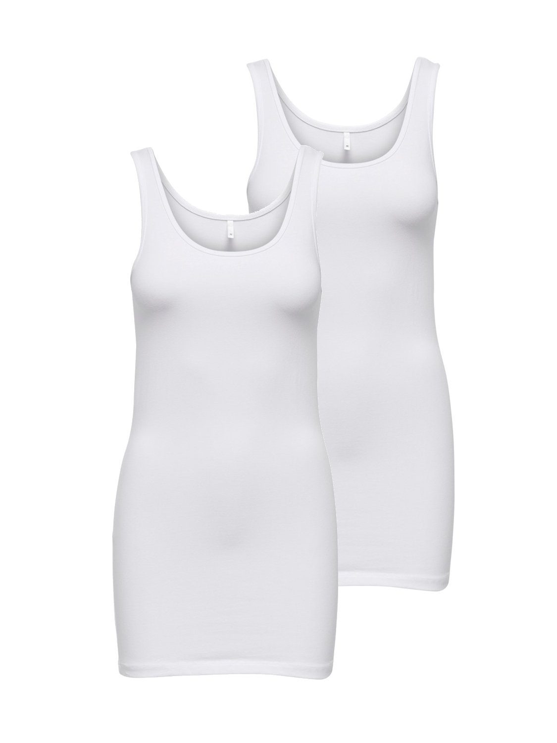 Spaghettitop Only Damen 2er-Pack Tank-Top Oberteil verschiedene Träger Unterhemd