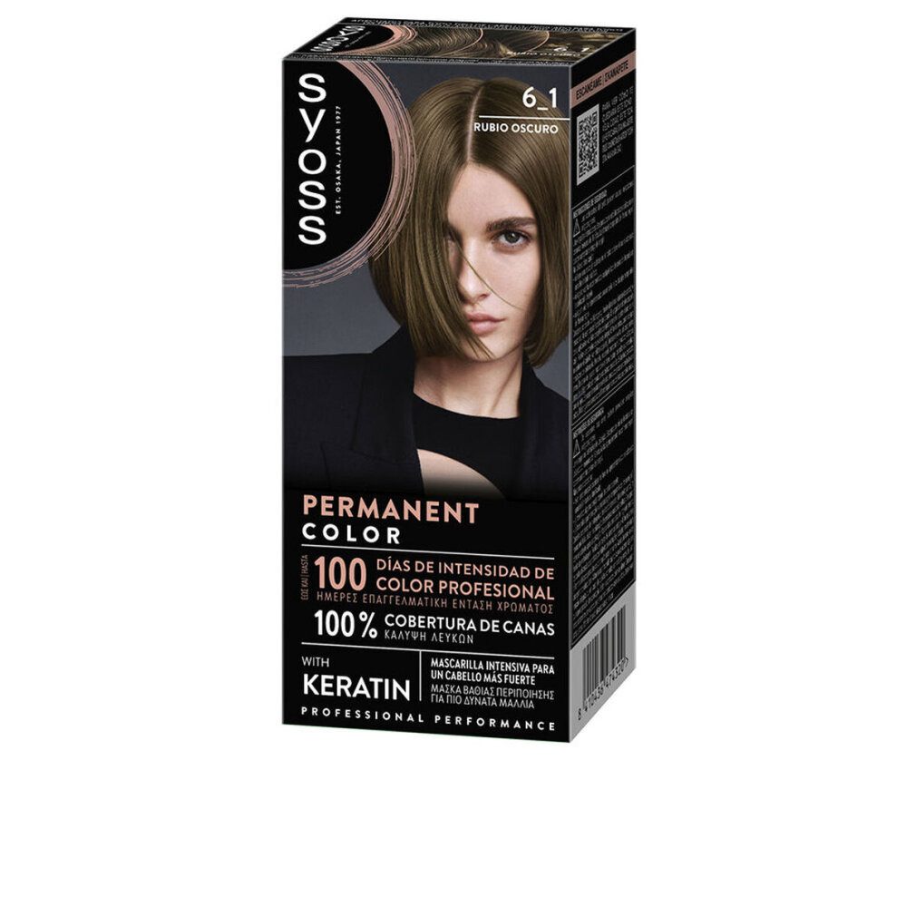 Syoss Haarpflege-Set PERMANENTE FARBE #6 .1-Rubio Oscuro 1 u