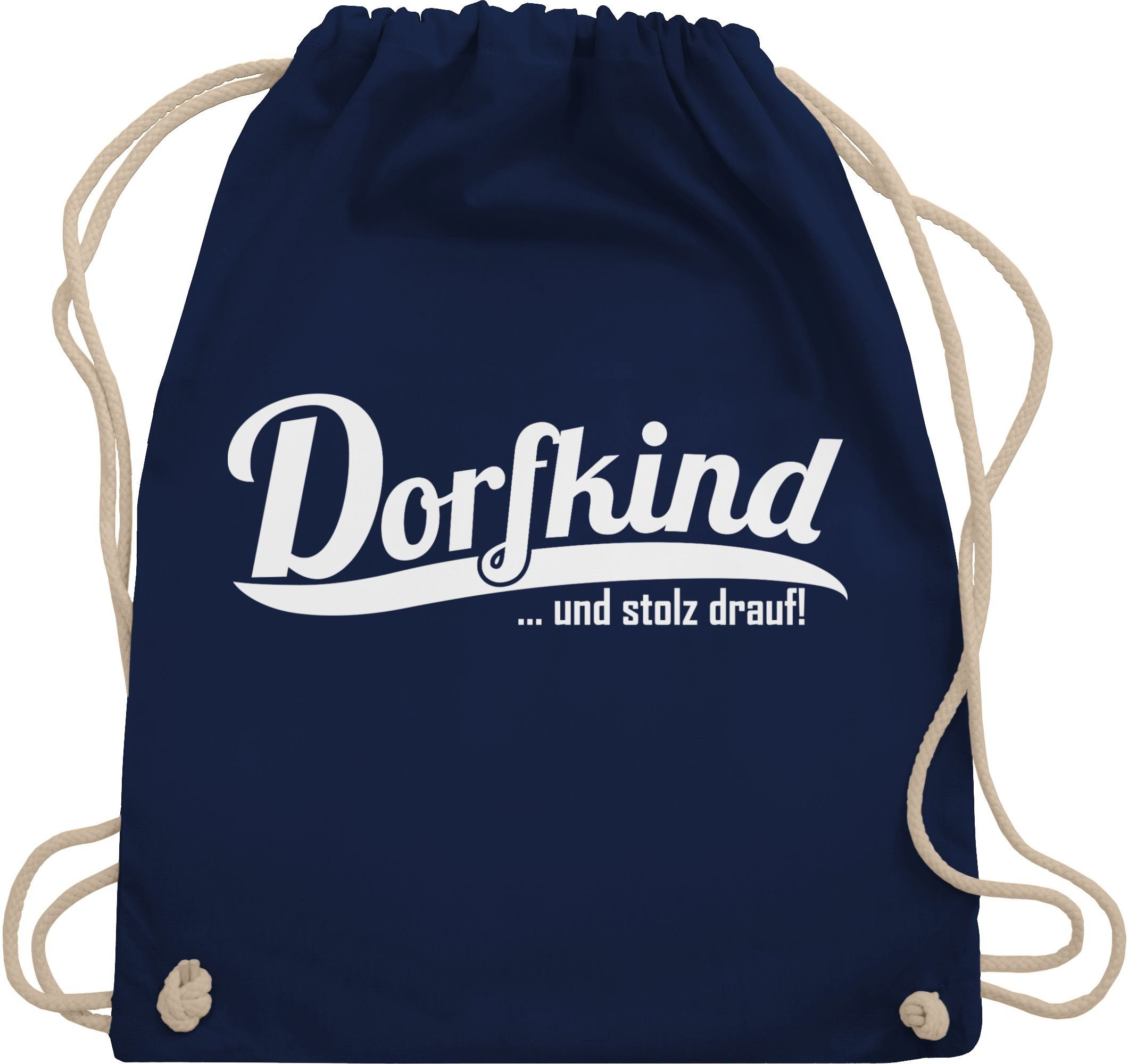 Shirtracer Turnbeutel Dorfkind und stolz drauf I Landleben I Dorfkinder, Sprüche Statement mit Spruch