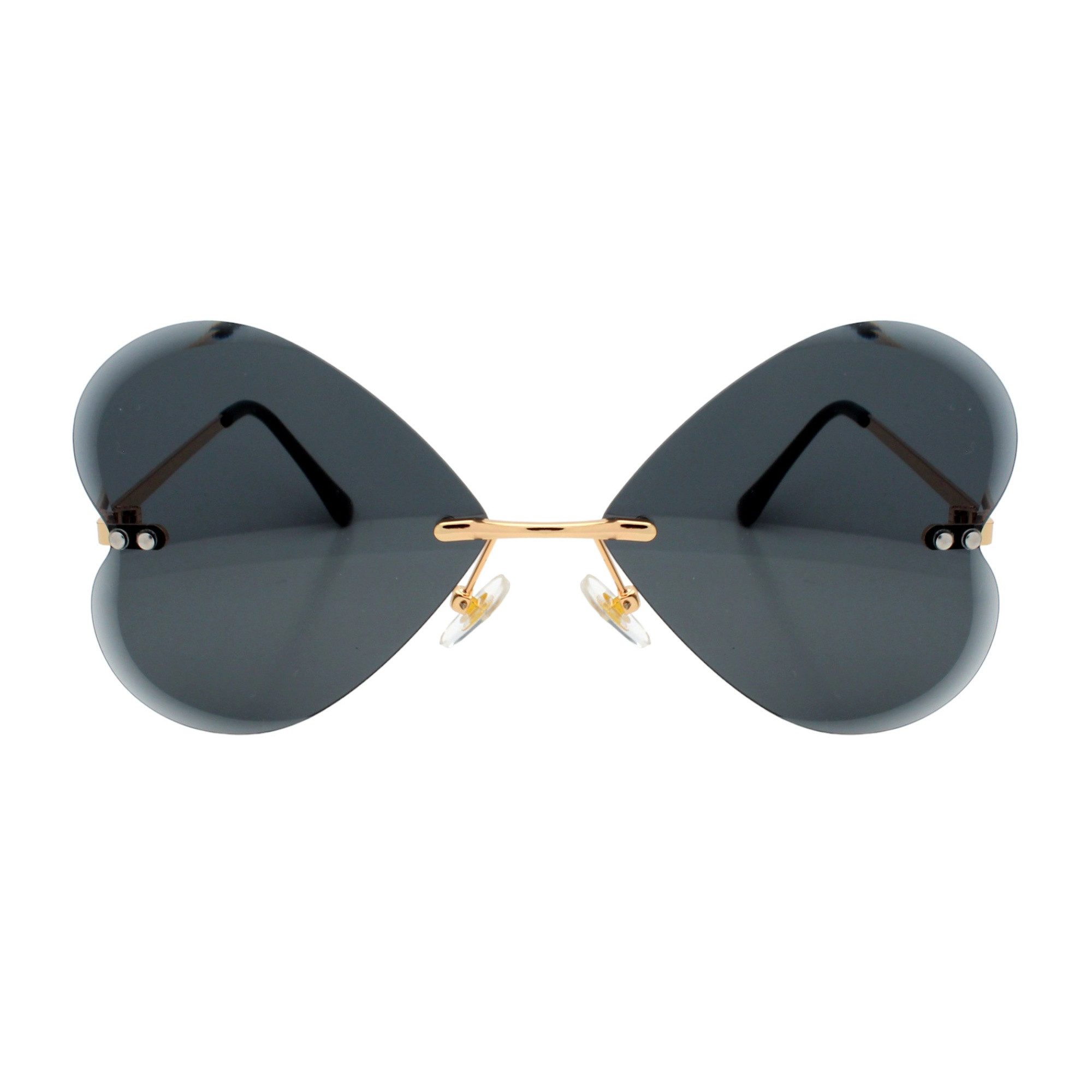LUXXADA Sonnenbrille (Damen Herzbrille Festivalbrille) Herz Form Gläser mit günstig online kaufen