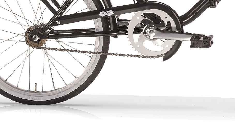 MBM Folding Bike New Angela, 1 speed, derailleur gears, for women and men, derailleur gears