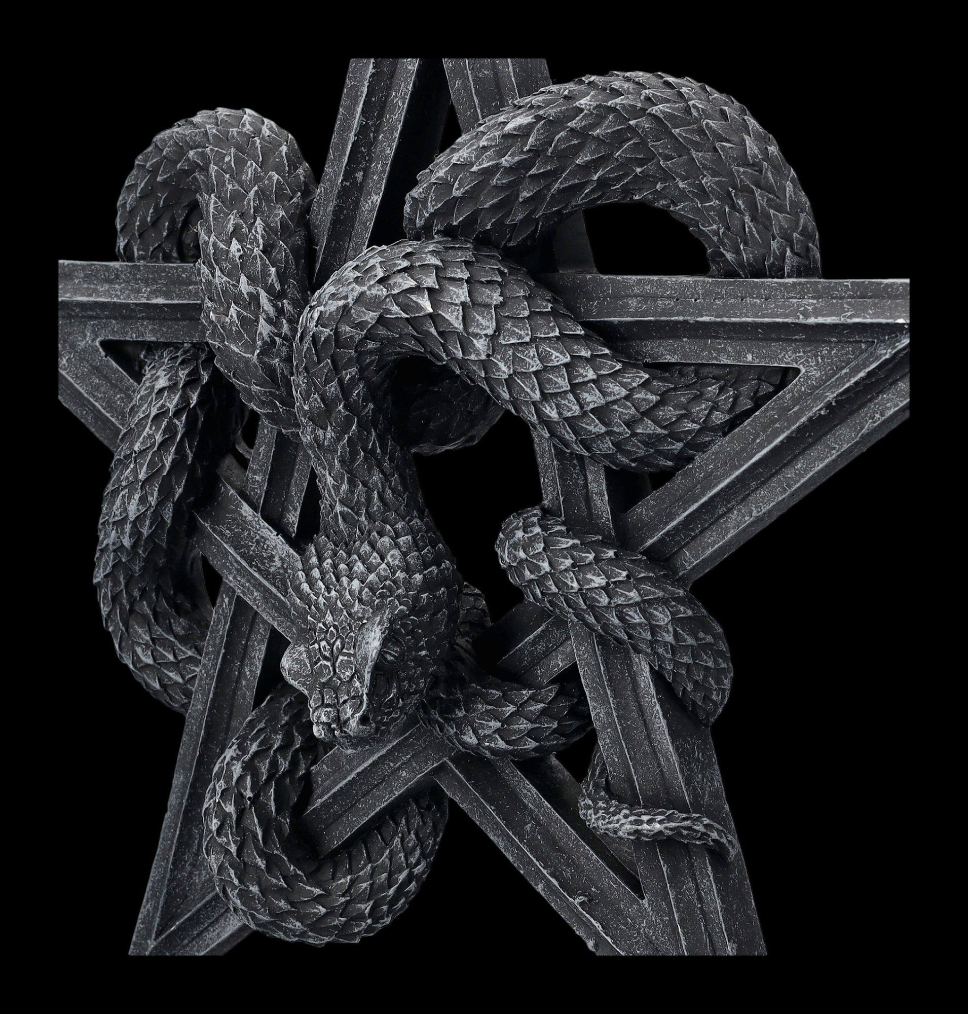 Worship Serpents Wanddekoobjekt mit Pentagramm Gothic - Wandrelief - Fantasy Shop Dekoration Schlangen Figuren GmbH