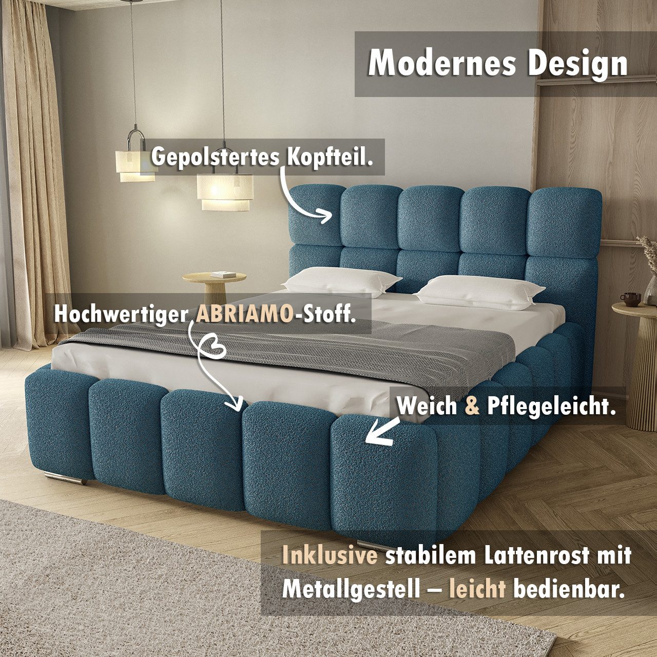 thematys Polsterbett 140x200 160x200 180x200 200x200cm günstig online kaufen