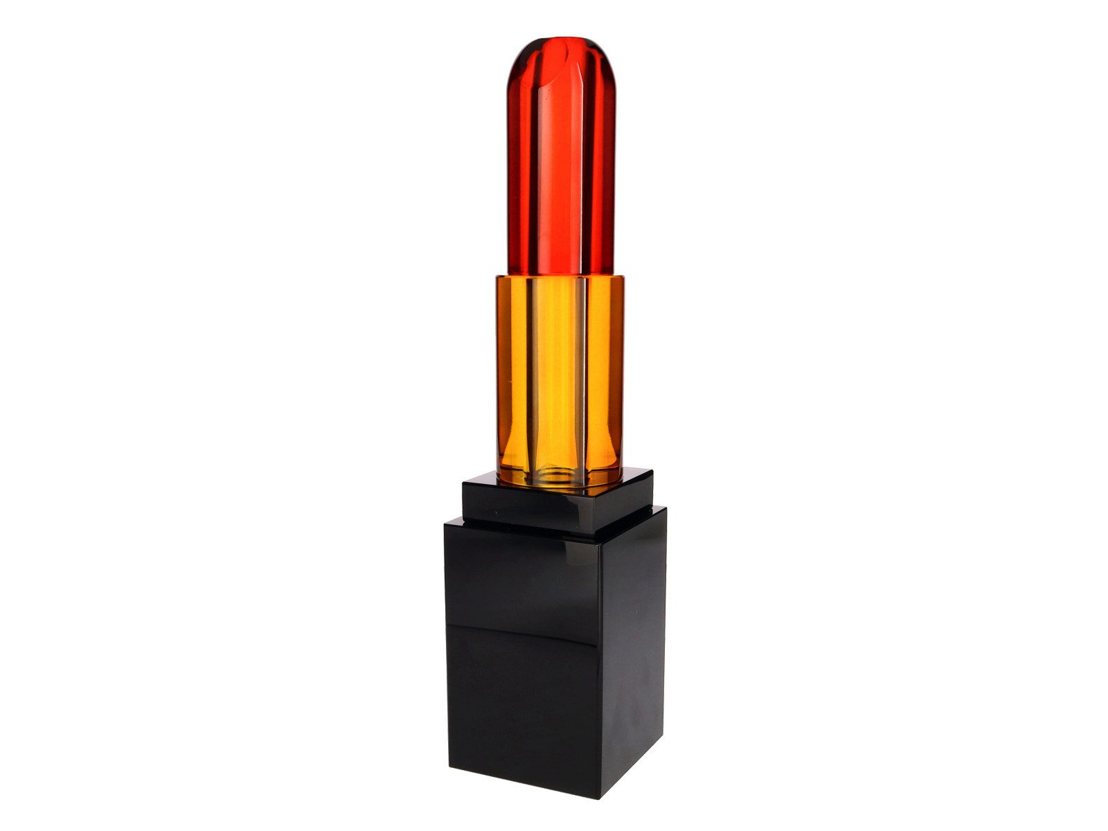Giftcompany Dekovase Dioptrics Liplux Vase schwarz/rot 33,5cm (Vasen)