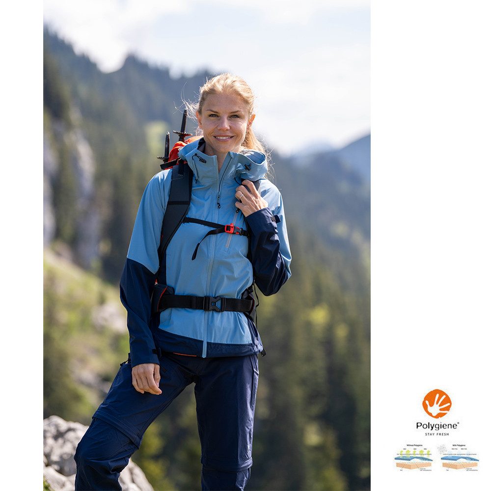 Maul Hardshelljacke Maul - Jungfrau II MTX 10.0 Hardshelljacke Funktionsjacke Damen, blue