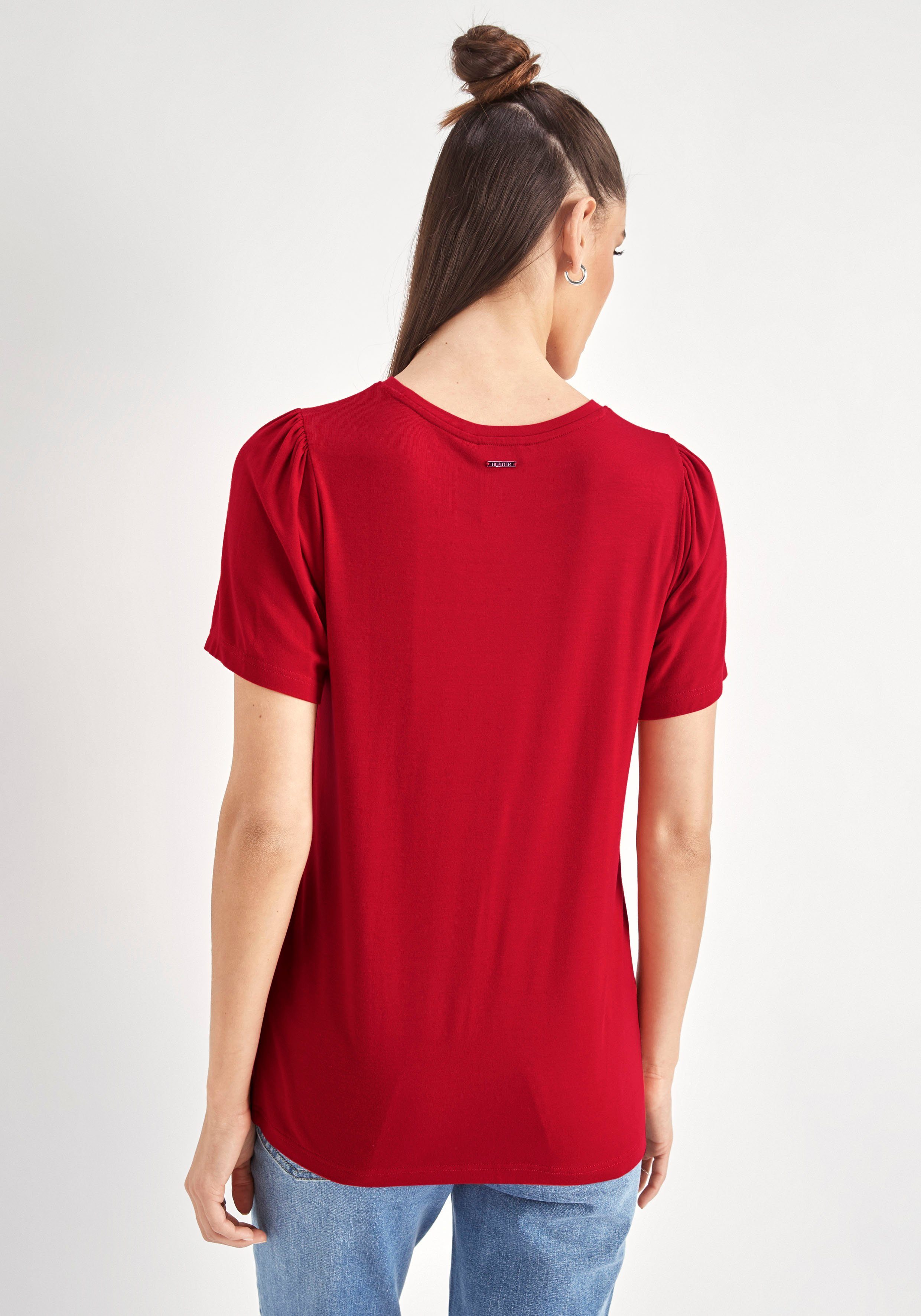 rot mit T-Shirt Puffschultern HECHTER PARIS