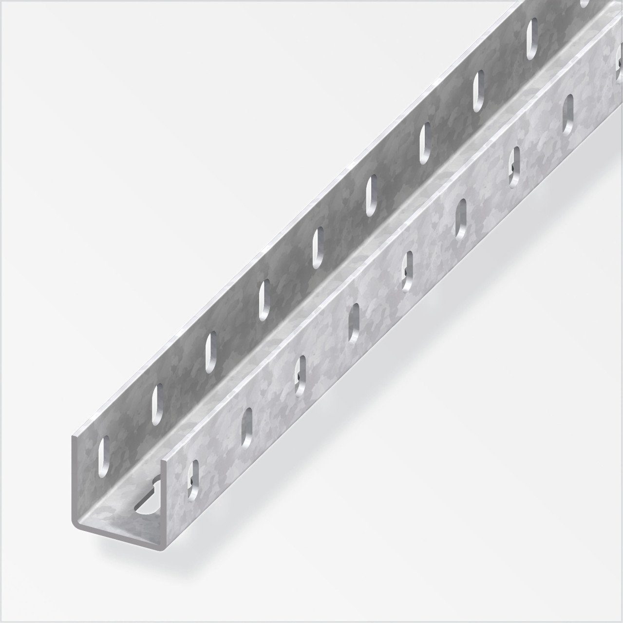 Profil alfer U-Profil 1 m, 35.5 x 1.5 mm Stahl verzinkt