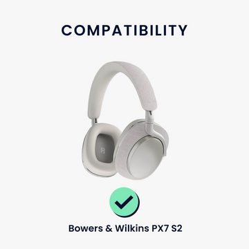 kwmobile 2x Ohr Polster für Bowers & Wilkins PX7 S2 HiFi-Kopfhörer (Ohrpolster Kopfhörer - Kunstleder Polster für Over Ear Headphones)