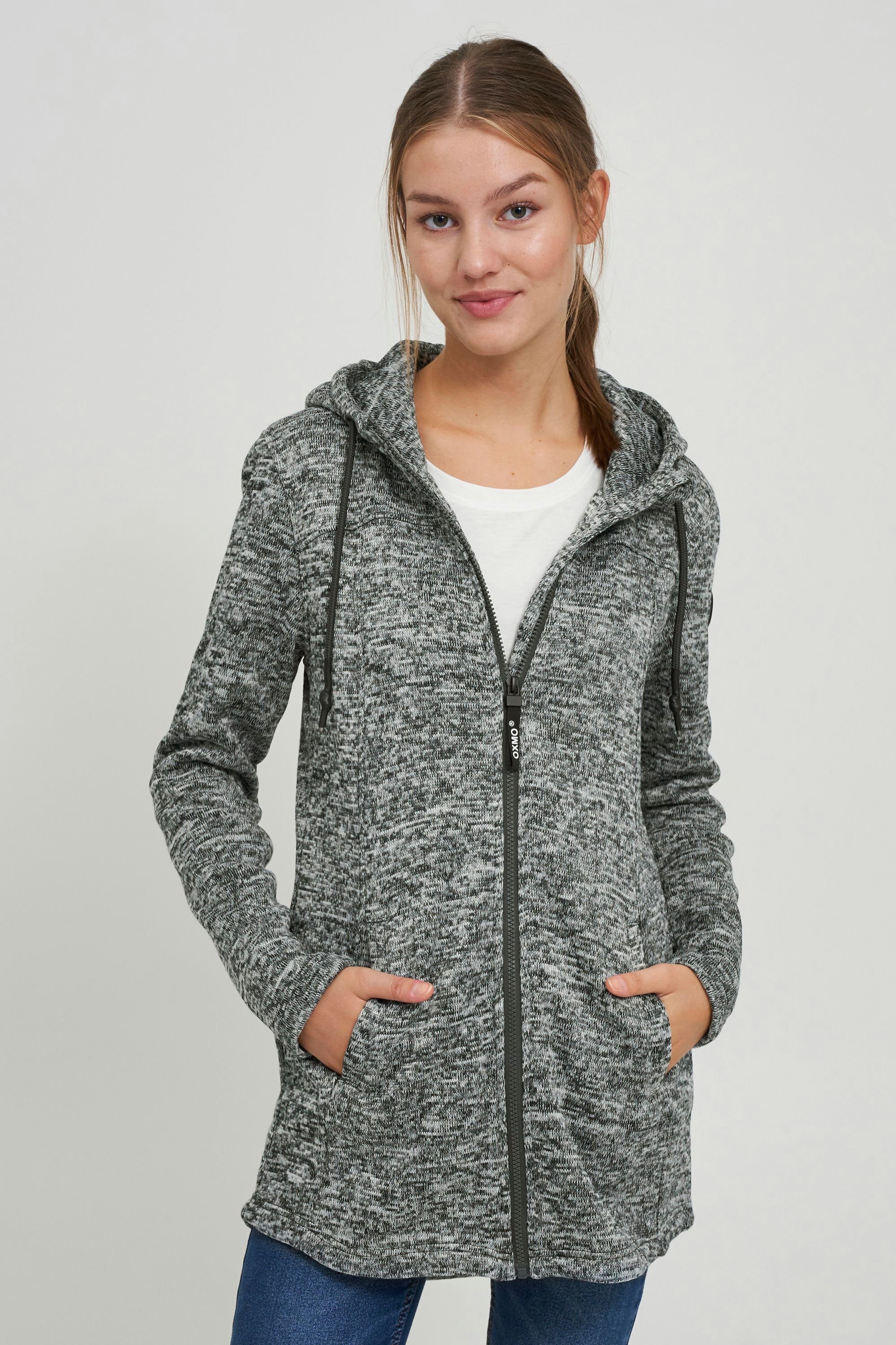 OXMO Fleecejacke OXKaira Fleecejacke mit Kapuze