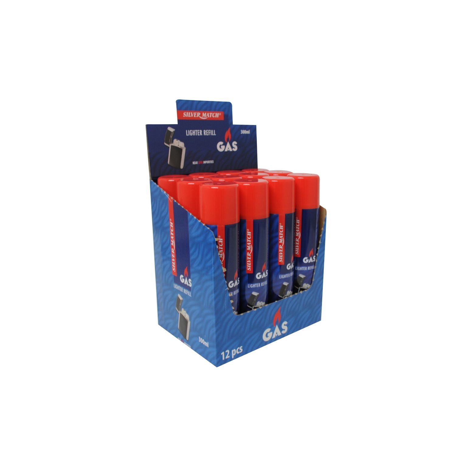 Polyflame Gas Feuerzeuggas 300 ml Butan Gas Nachfüllen Feuerzeug Adapter Nachfüllgas
