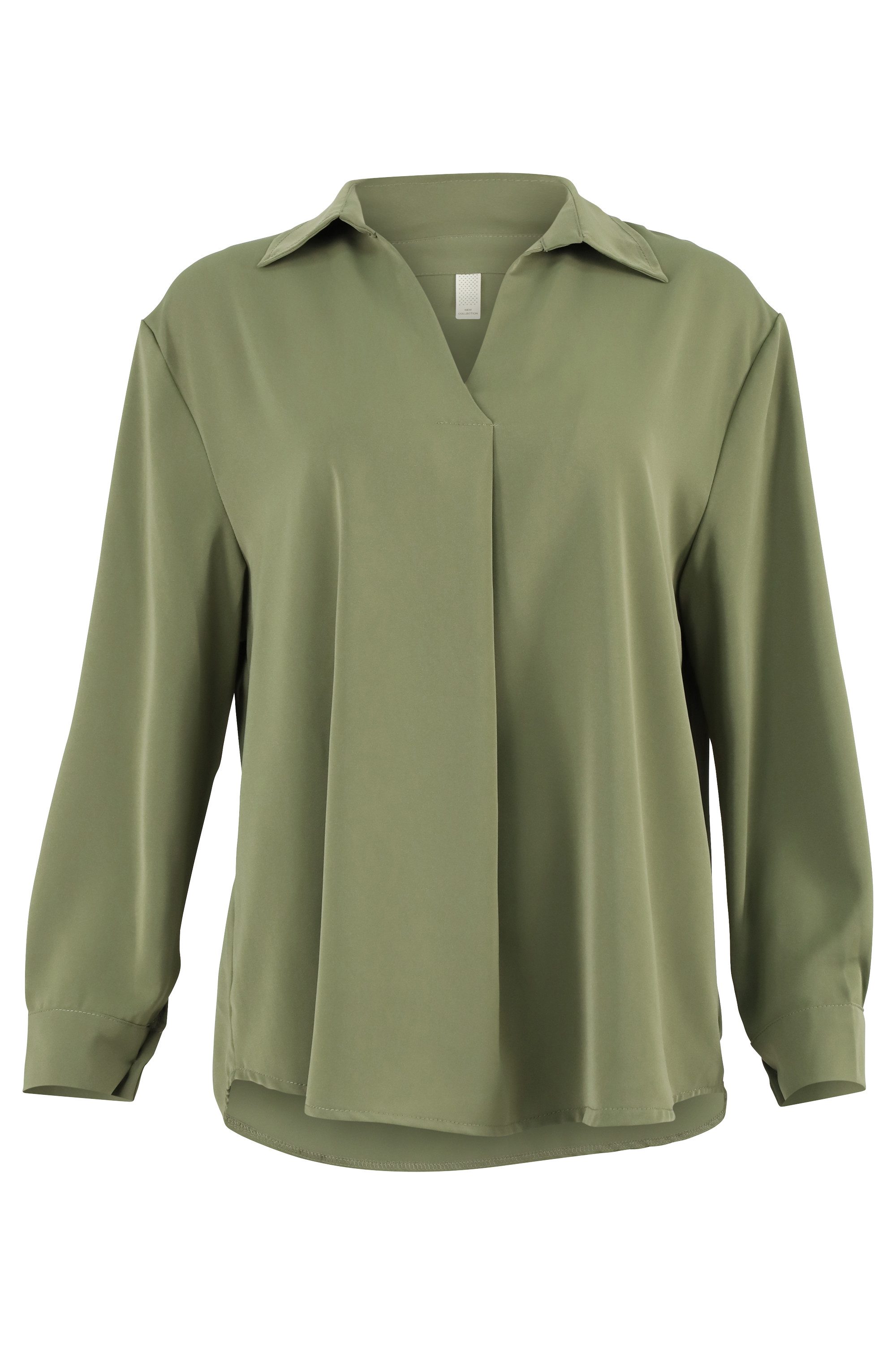 Schlupfbluse Basic Bluse Uni 2300