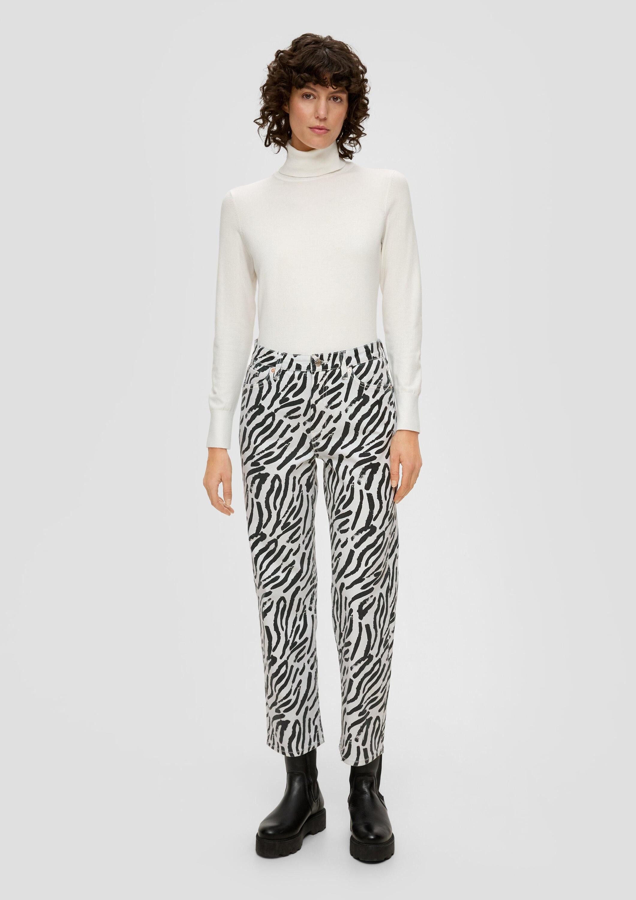 s.Oliver Regular-fit-Jeans Jeans-Hose KAROLIN Crop-Jeans Karolin / Regular Fit / High Rise / Straight Leg