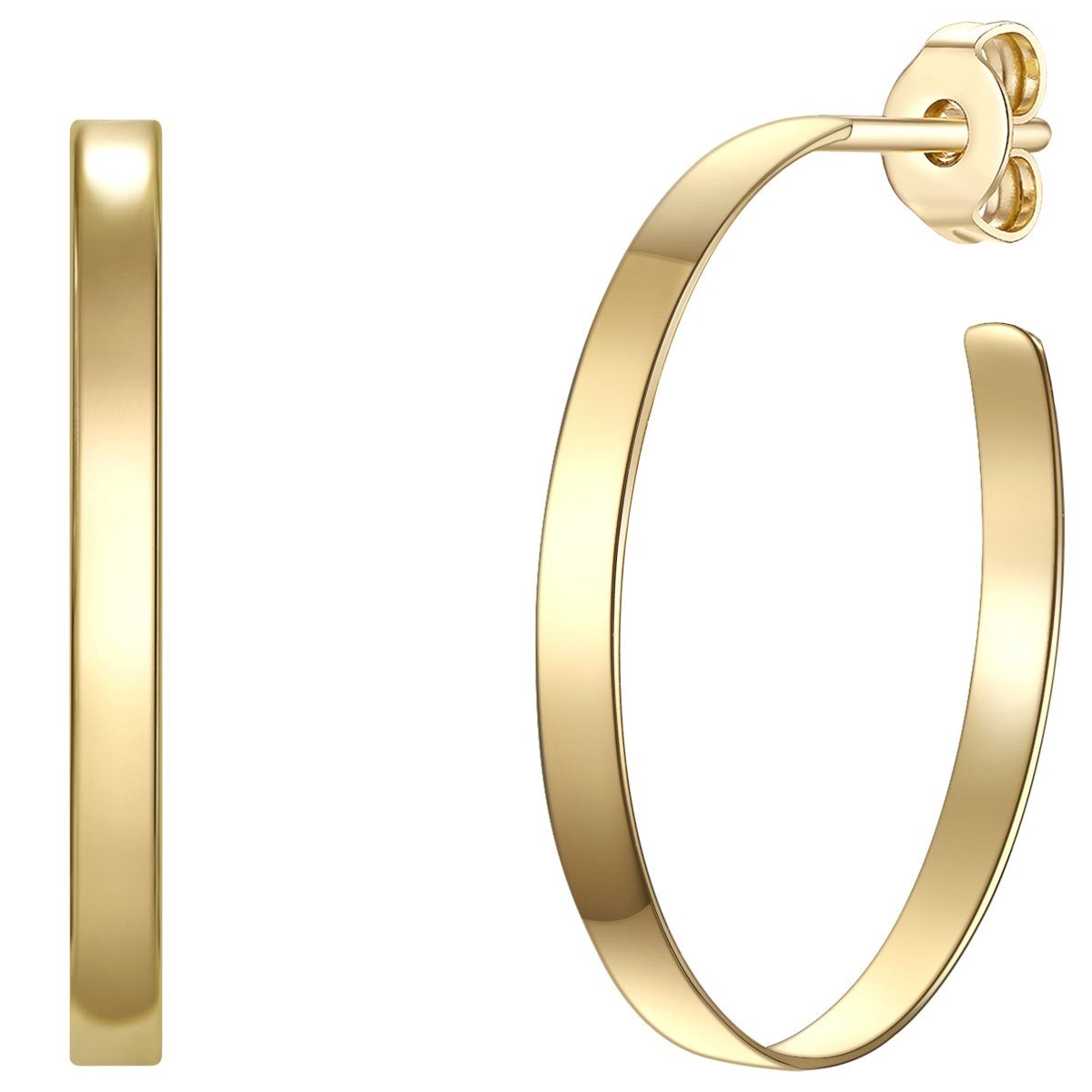 Paar Creolen gelbgold