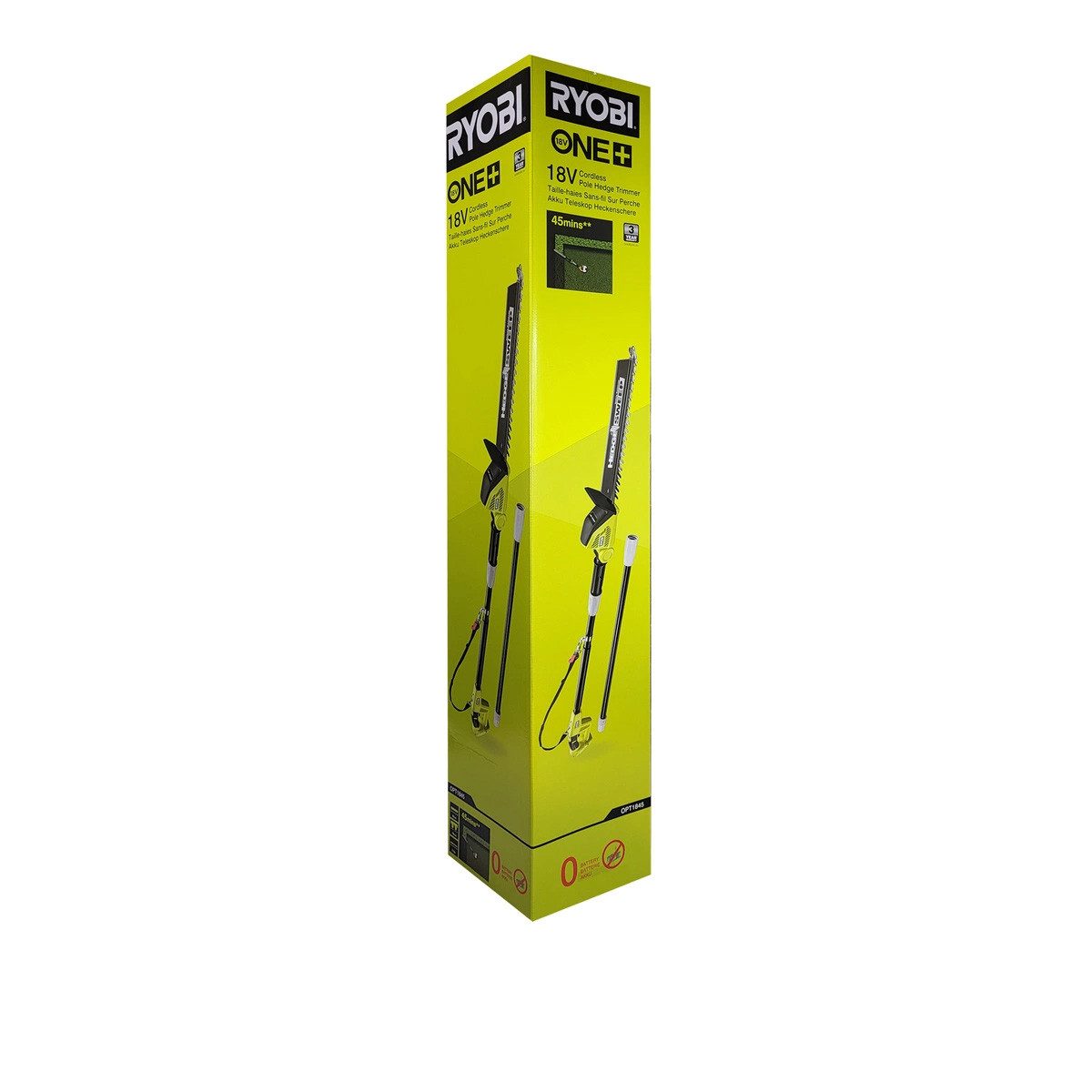 RYOBI Akku-Heckenschere Ryobi OPT1845 - Akku-Heckenschere 18 V mit 50 cm Messerlänge im Set, (1 St) – Bild 2 von 3