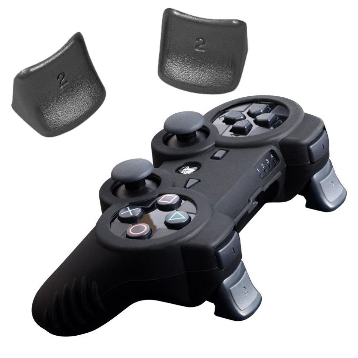 Brooklyn Konsolen-Tasche Pack Silikon Schutz-Hülle Tasche + Triggers, Steuerungszugriff, besserer Grip, Set für Sony PS3 Wireless Controller