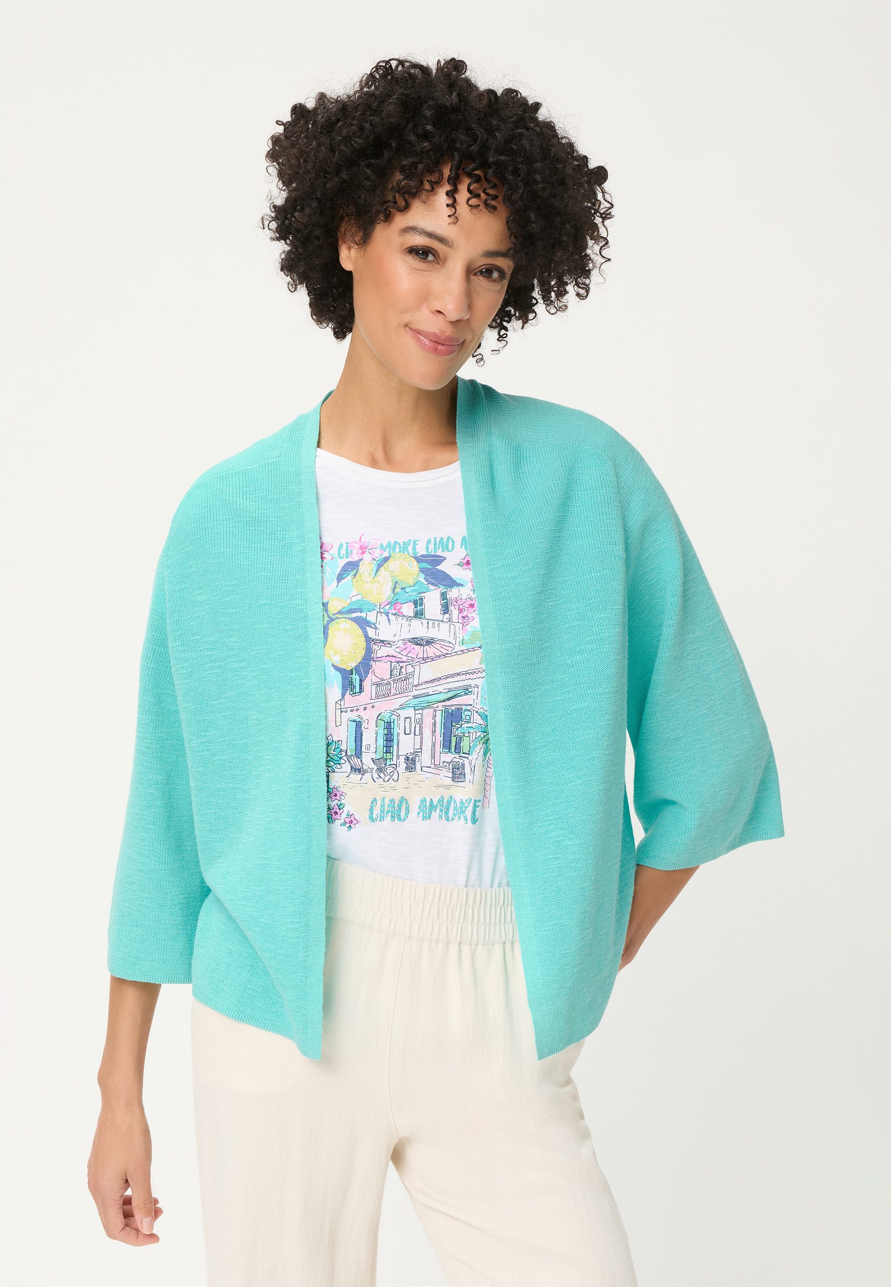 Olsen Cardigan mit Schalkragen