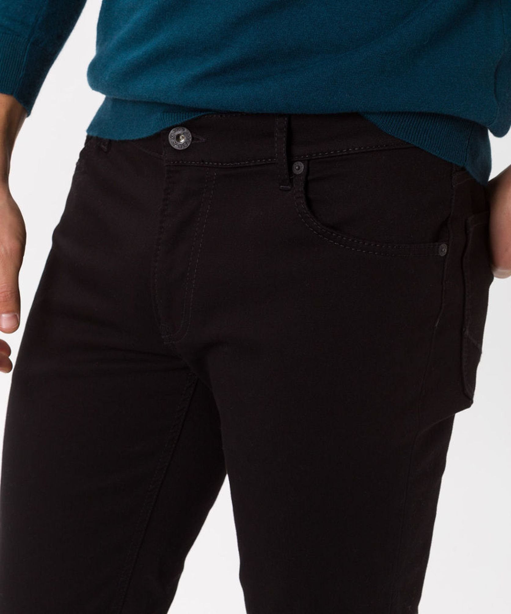 80-6450 Black (01) Perma 5-Pocket-Jeans Brax