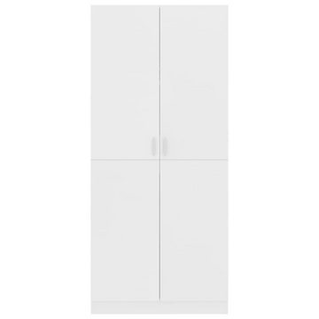 vidaXL Kleiderschrank Kleiderschrank Weiß 8052180 cm Spanplatte