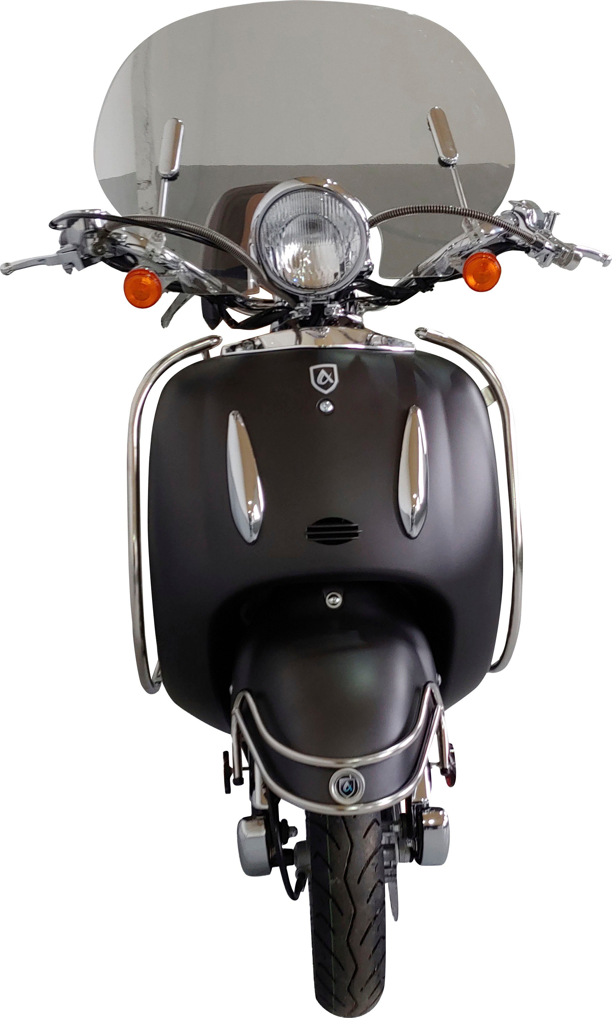 Alpha Motors Motorroller Firenze 5 50 45 mattschwarz braun Euro Limited, ccm, | km/h