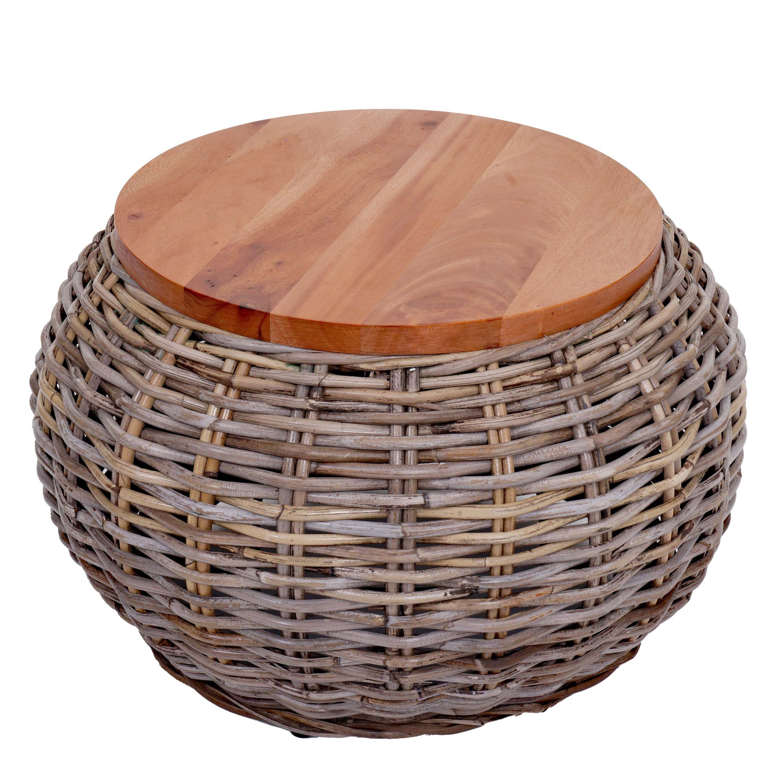 MCW Beistelltisch MCW-M30, Echtes Kubu Rattan günstig online kaufen