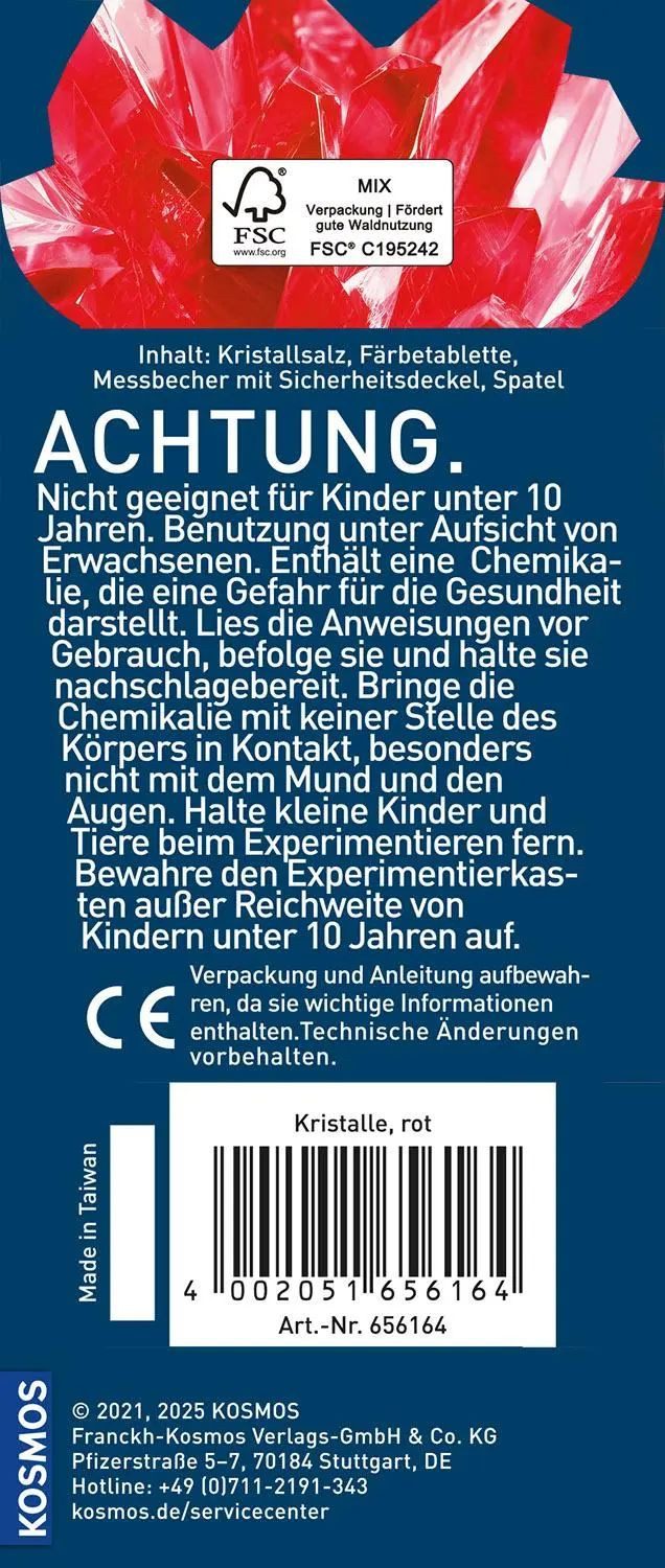 Kosmos Spiel Rote Kristalle