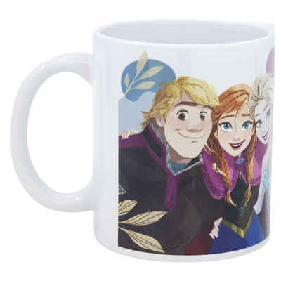 Disney Tasse Disney Die Eiskönigin Elsa Anna Kaffeetasse Teetasse, Keramik, 330 ml