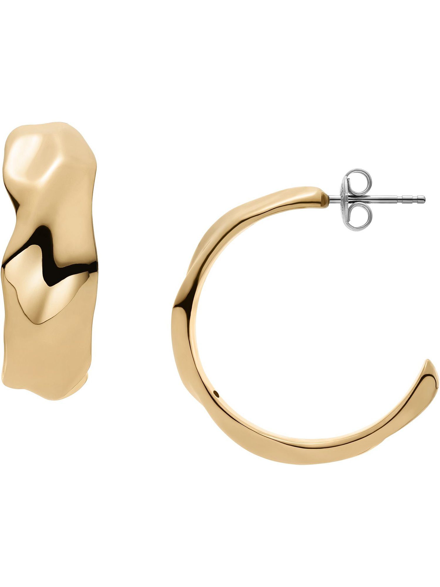SKAGEN Paar Creolen Skagen Damen-Creolen Edelstahl (Paar), MODERNE STAK