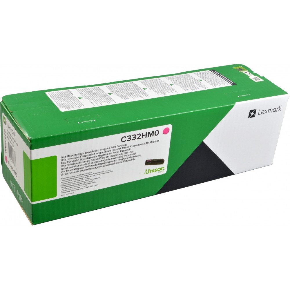 Lexmark Tonerpatrone Lexmark C332HM0 Toner für Drucker., (Rückgabe)