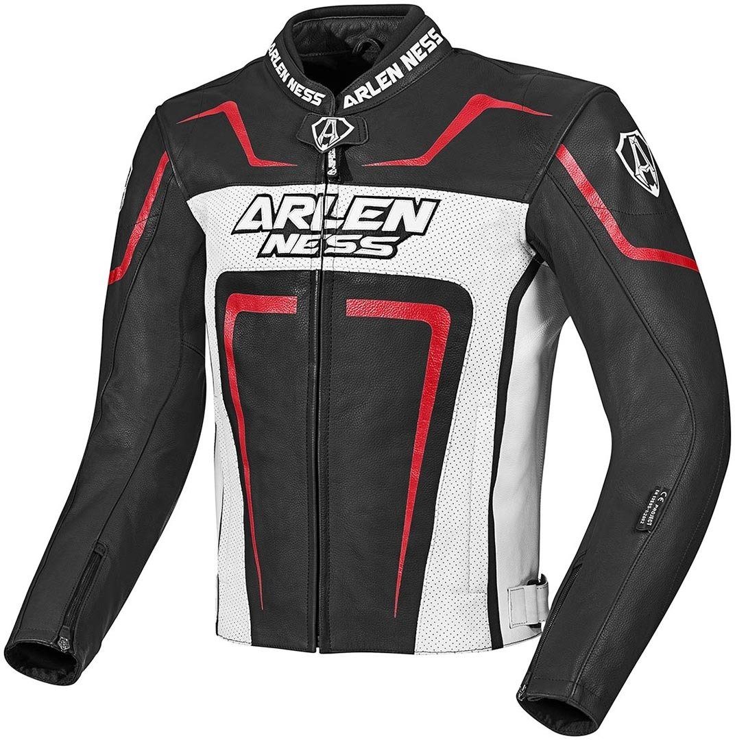 Arlen Ness Motorradjacke Motegi Motorrad Lederjacke herausnehmbares Innenfutter