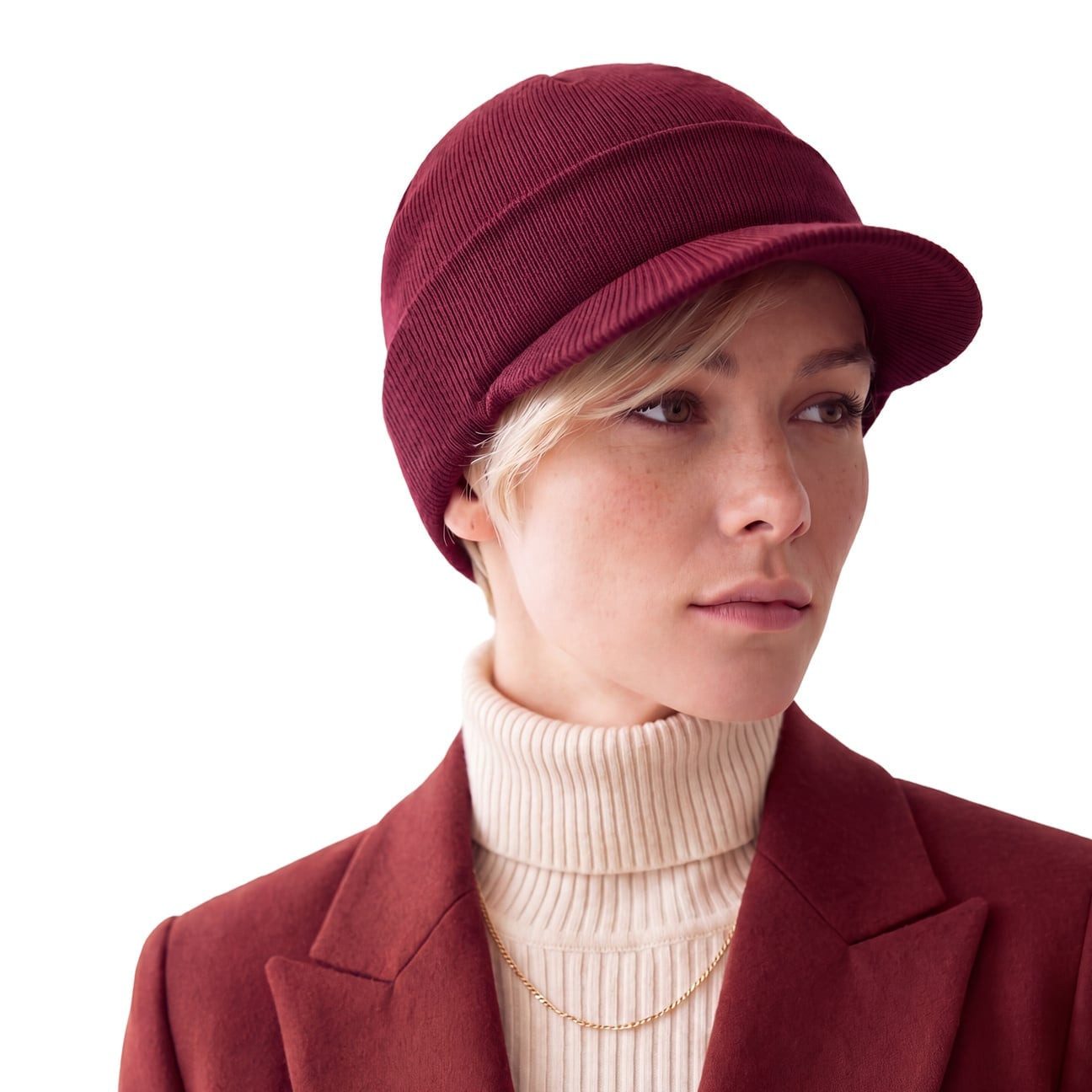 Lierys Strickmütze (1-St) Wintermütze mit Umschlag, Made in Italy