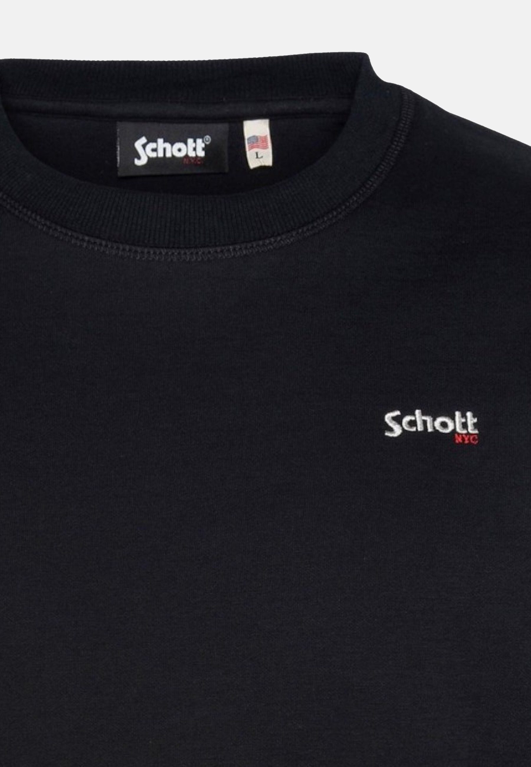 Schott NYC Sweatshirt Sweatshirt SWCASUAL1 Pullover (1-tlg)