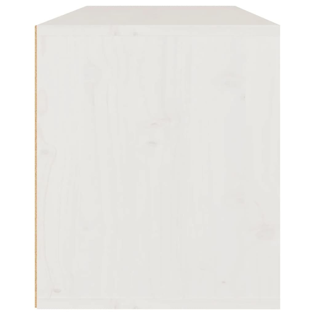 Kiefernholz cm, Wandregal in möbelando aus Hauteroda, B/H/T: 80x35x30 Weiß Massives