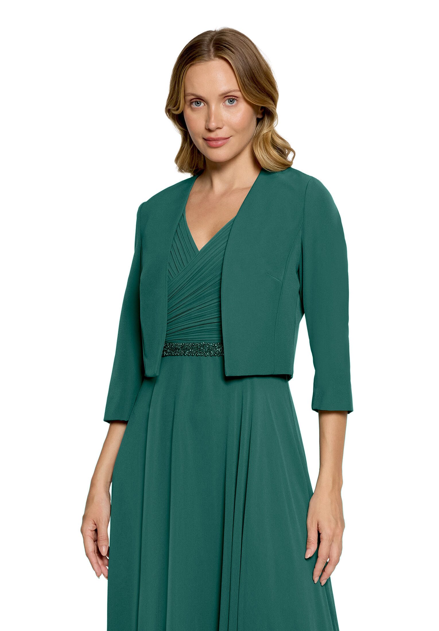 Vera Mont Bolerojacke Damen mit Kellerfalten