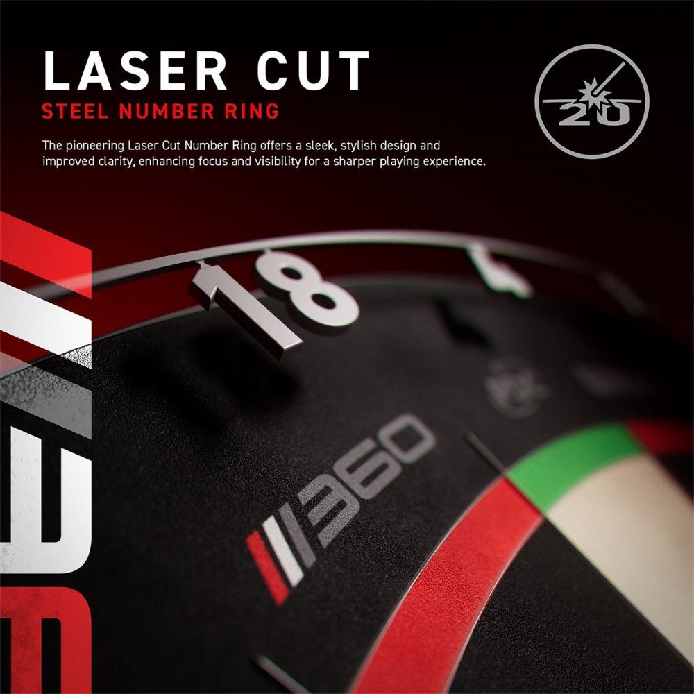 Winmau Dartscheibe, (Dartboard, Offizielles PDC-Dartboard), Innovatives 360°-Design