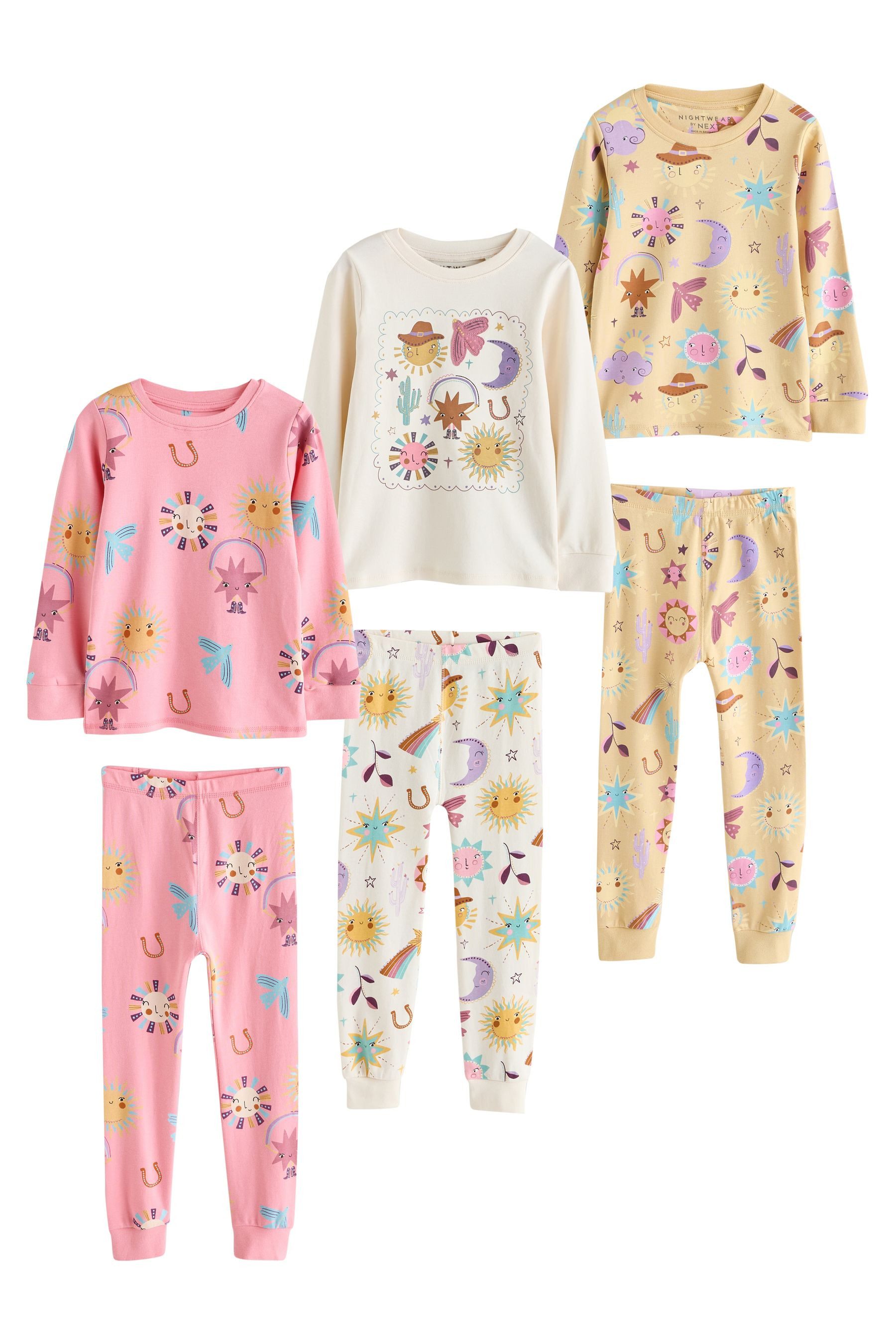 Next Pyjama Snuggle Schlafanzüge, 3er-Pack (6 günstig online kaufen