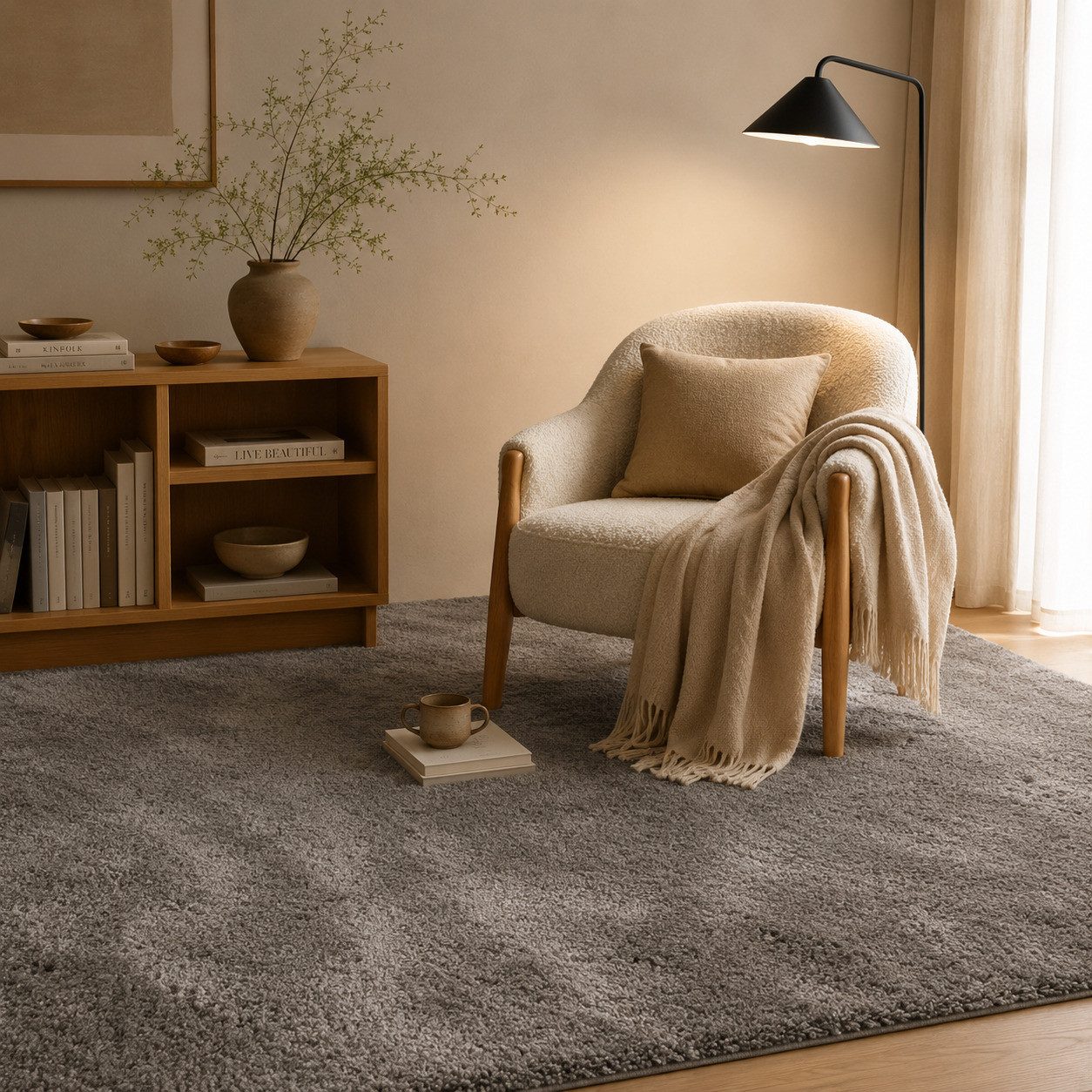 Pergamon Hochflor-Teppich Hochflor Langflor Super Soft Teppich Silky, Rechteckig, Höhe: 30 mm