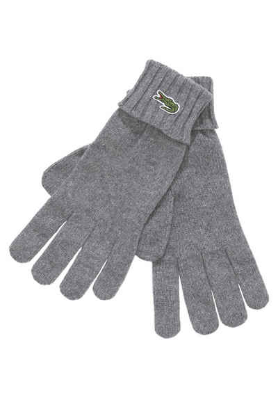 Lacoste Strickhandschuhe Unisex Gloves Strickhandschuhe mit Logo, Geschenk, Gift Premium, Warm