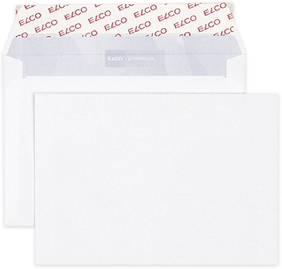 ELCO Briefumschlag Briefumschläge Office Box C6 hochweiß Haftklebung Innendruck 80 g/qm V