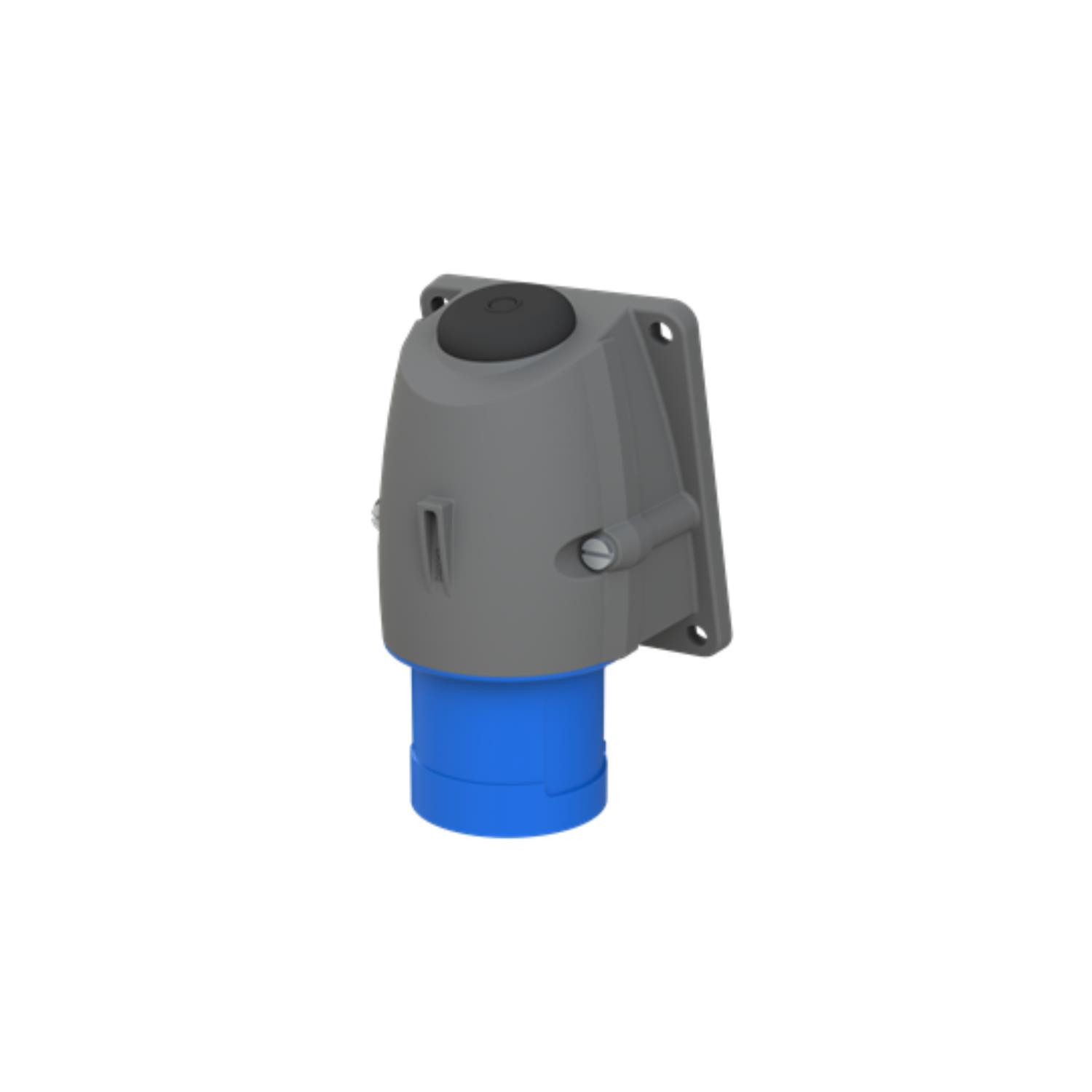 Amphenol CEE-Stecker Titel:16 Ampere CEE Wandsteckverbinder 3-polig (2P+PE) Stift, Kodieru, (CEE Stromverteiler)