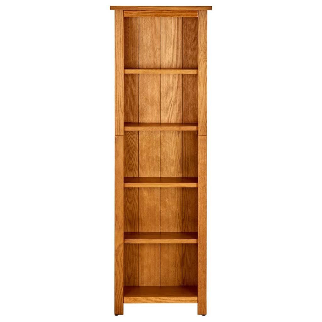 Massivholz furnicato cm Bücherregal Eiche 45x22x140 5 Fächer